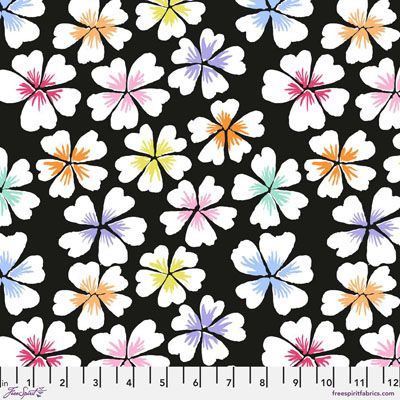 Kaffe Fassett Collective Fabric: Petals Black