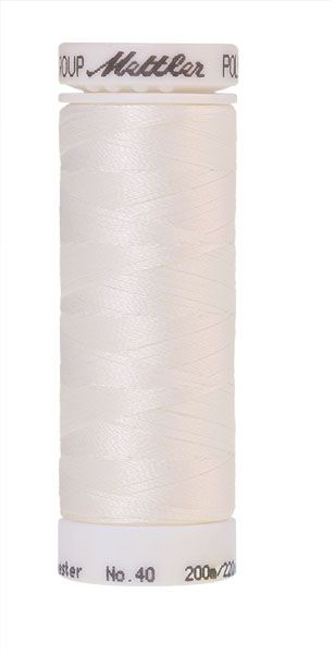 Mettler Poly Sheen Thread 200m 0015 White