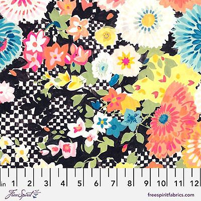 Fresh Picked fabric: Garden Tea Bowl Multi (per 1/4 metre)