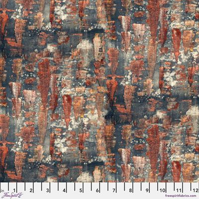 Rust and Bloom Fabric: Patina Crystalize (per 1/4 metre)