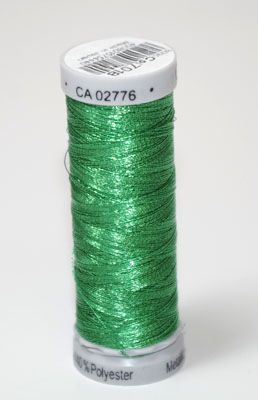 Gutermann Sulky Metallic Thread: Xmas Green 7018