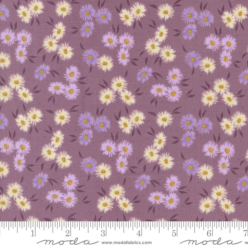 Seaglass Summer fabric: Beach Asters, Beach Plum