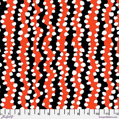 Kaffe Fassett Collective: Bubble Stripe Black (per 1/4 metre)