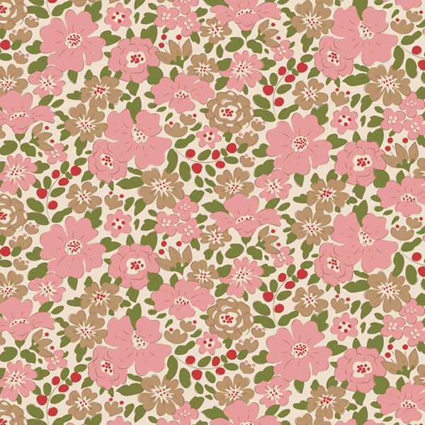 Tilda fabric: Creating Memories Winter Harper Pink