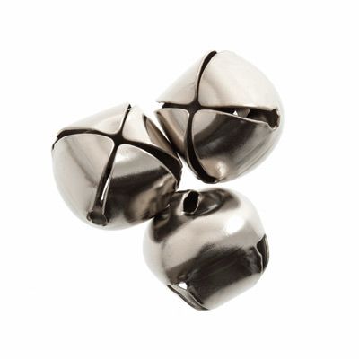 Jingle Bells: 10mm: Silver: 9 Pack