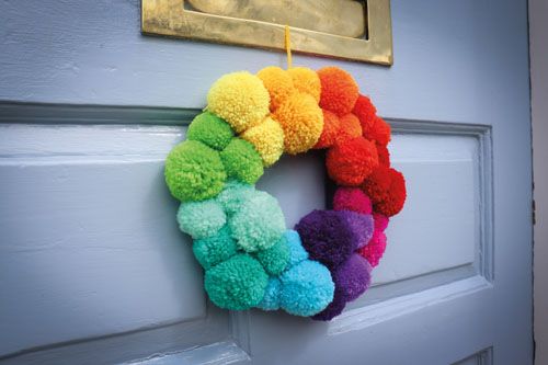 Pom Pom Wreath Kit: Rainbow Pack