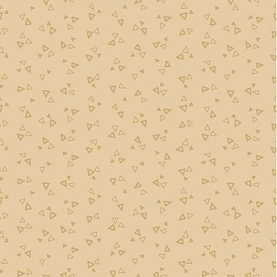 Apple Cider Fabric: Triangles Natural (per 1/4 metre)