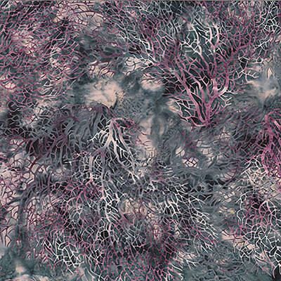 Hoffman Bali Handpaints: Tree Branches Saddle (per 1/4 metre)