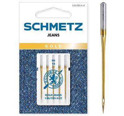 Schmetz Gold Jeans Sewing Machine Needles Size 90/14