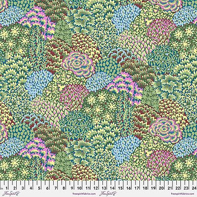 Kaffe Fassett Collective: Large Oriental Trees Stone (per 1/4 metre)