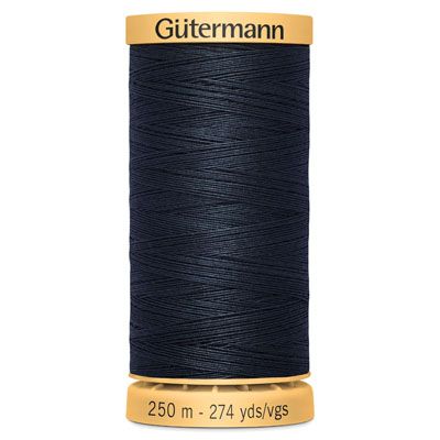 Gutermann Natural Cotton 50 Weight Thread 250m 5412 Dark Navy