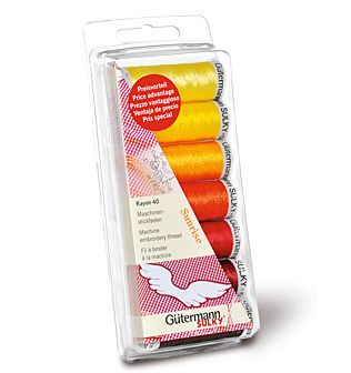 Gutermann Sulky Rayon 40 Sunrise Thread Pack