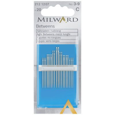 Milward: Quilting/Betweens Needles: Nos.39: 20 Pieces