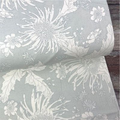 Traditional Quilt Back:Bloom Grey (per 1/4 metre)