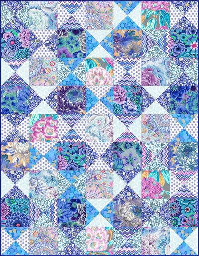 Spring Tide Lap Quilt Kit