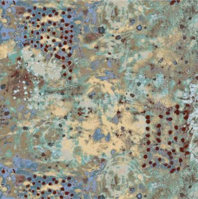 Marcia Derse Fabric: Spotted Graffiti Double Bluff