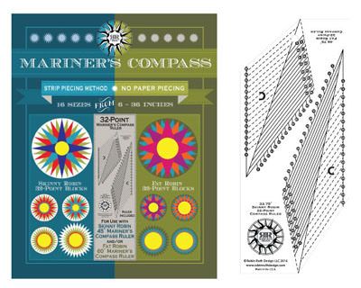 32 Point Mariner's Compass Book and Ruler