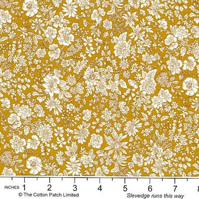 Liberty Emily Belle Fabric: Golden Ochre (per 1/4 metre)