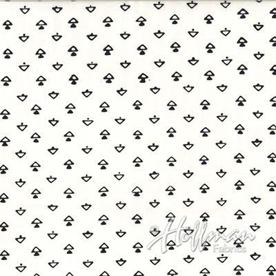 Indah Batik Fabric: Mini Arrows Chalk (per 1/4 metre)