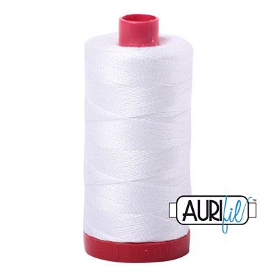 Aurifil 12 Cotton Thread 2024 White Large Spool