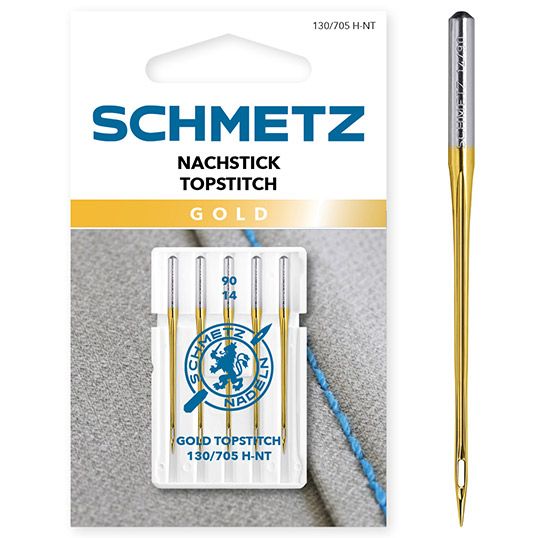 Schmetz Gold Topstitch Sewing Machine Needles Size 80/12