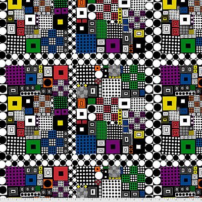 Free Spirit Game Day fabric: Chess Multi (per 1/4 metre)