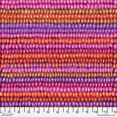 Kaffe Fassett Fabric Bead Stripe Magenta (per 1/4 metre)