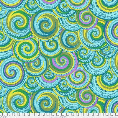 Kaffe Fassett Fabric Curly Baskets Green