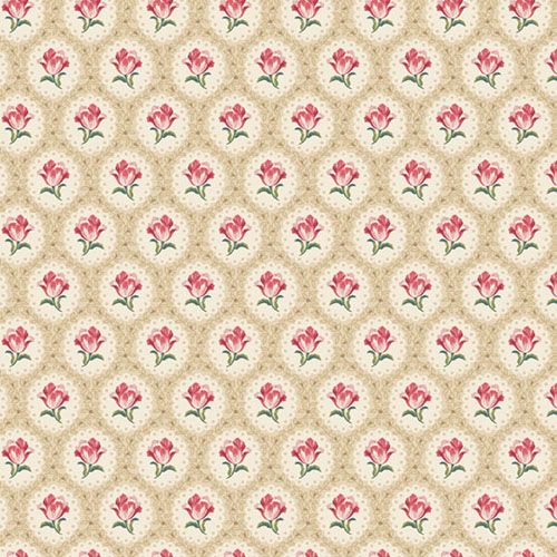 Midnight Meadow fabric: Cameo, Tan