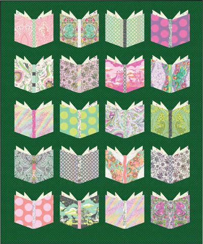 Book Nerd Quilt Pattern by Angela Pingel Designs