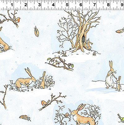 Guess How Much I Love You in the Winter Fabric: In the Winter Snow White (per 1/4 metre)