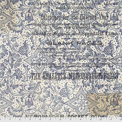 Eclectic Elements Extra Wide Quilt Back Fabric: Memorandum Blue (per 1/4 metre)