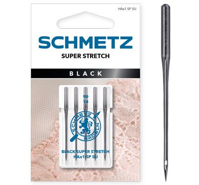 Schmetz Black Super Stretch Sewing Machine Needles Size 90/14