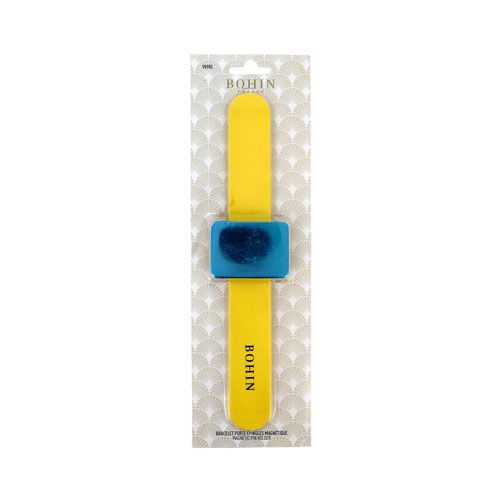 Bohin Magnetic Pincushion Bracelet Yellow