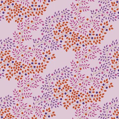 Tilda Hometown fabric: Berrytangle Plum (per 1/4 metre)