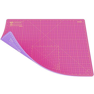 A2 Double Sided Rotary Cutting Mat Pink/Lavender