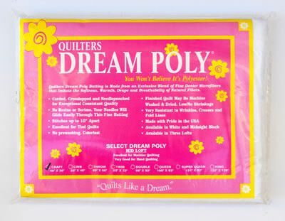 Quilters Dream Polyester Wadding, Poly Select Craft Size