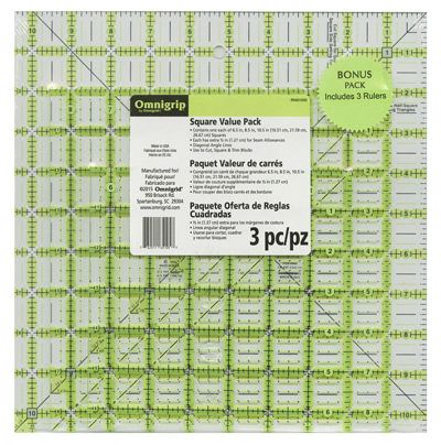 Omnigrip Square NonSlip Patchwork Ruler Combo Pack