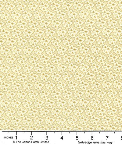 Country Coordinates fabric: Leaf Trellis Cream (per 1/4 metre)