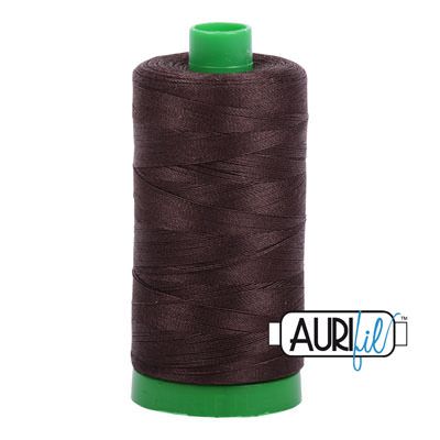 Aurifil 40 Cotton Thread 1130 Very Dark Bark