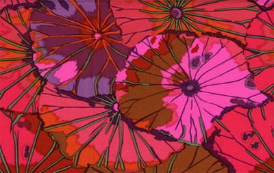 Kaffe Fassett Fabric Lotus Leaf Wine (per 1/4 metre)