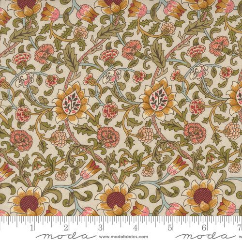 Morris Manor fabric: Evenlode, Porcelain