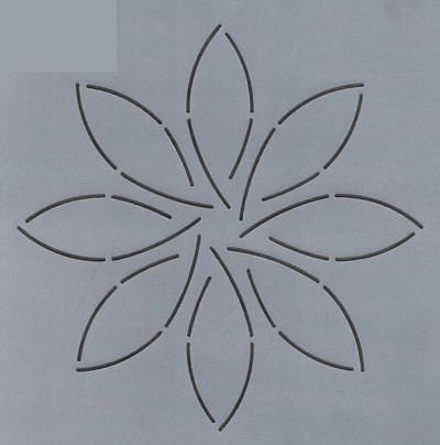 Quilt Stencil  5' Pinwheel