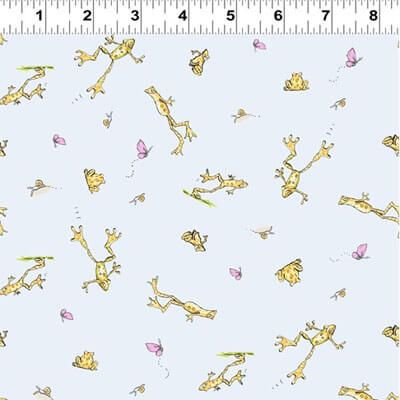 Guess How Much I Love You  When I'm Big Fabric: Frogs on Grey (per 1/4 metre)