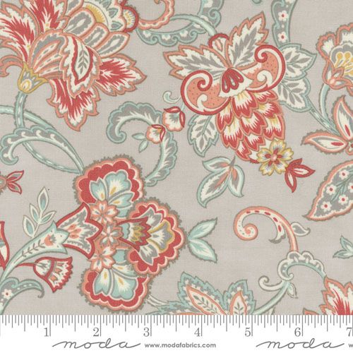 Sandalwood fabric: Fleur, Moonbeam