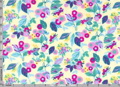 Free Spirit Designer Florals: Stardust Poppy (per 1/4 metre)