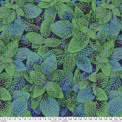 Kaffe Fassett Collective Fittonia fabric Green