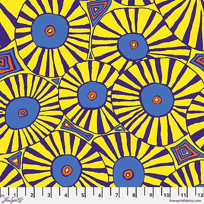 Kaffe Fassett Collective: Brollies Yellow (per 1/4 metre)