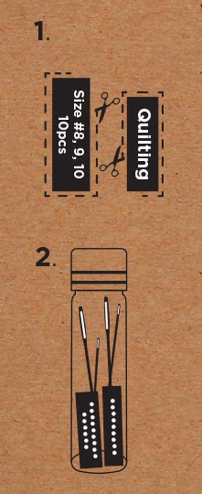 Hemline Gold Quilting Hand Sewing Needles