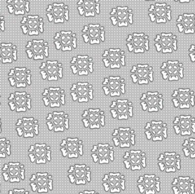 Quilters Basic Harmony: Floating Flowers Grey (per 1/4 metre)